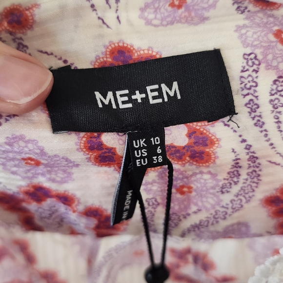 ME+EM Me+em Floral Swirl Print Blouse 6 - Picture 4 of 8